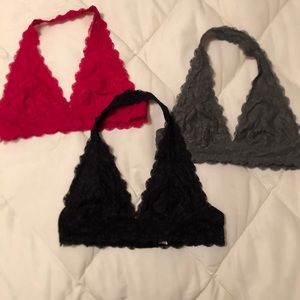 Intimately by Free People halter bralettes